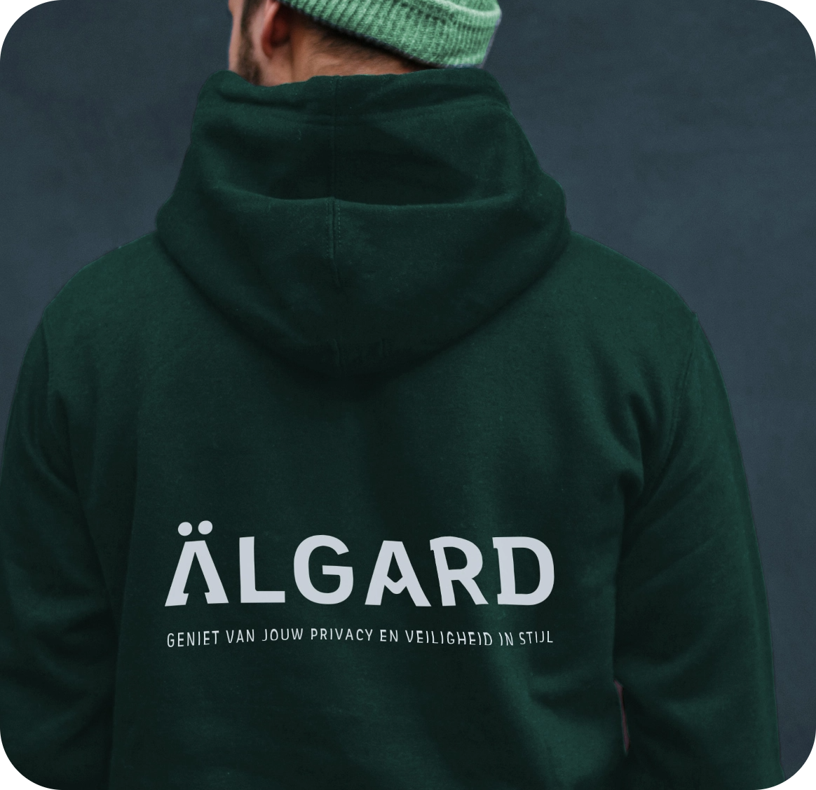 Yellow Stripes - Hoodie Mockup - Branding Algard